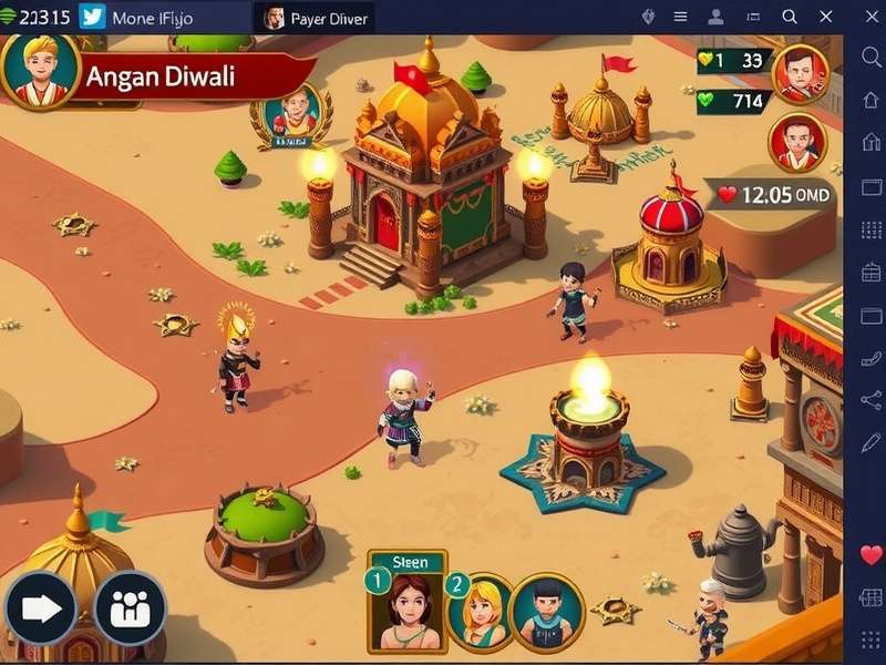 Maurya Mighty Defender gameplay screenshot showing ancient Indian battlefield